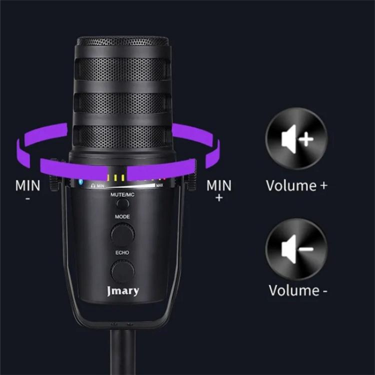 JMARY MC-PW12 360 Degree Rotating USB Desktop Microphone - Microphone by Jmary | Online Shopping UK | buy2fix