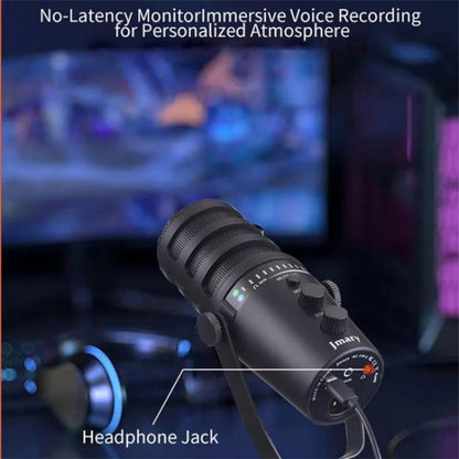 JMARY MC-PW12 360 Degree Rotating USB Desktop Microphone - Microphone by Jmary | Online Shopping UK | buy2fix
