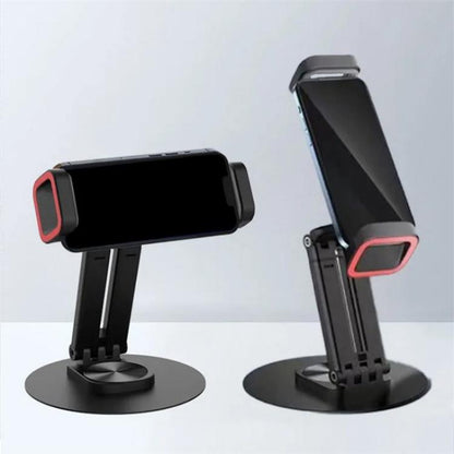 JMARY MK63 Foldable 360 Degree Rotating Base Desktop Phone Tablet Holder - Stand by Jmary | Online Shopping UK | buy2fix