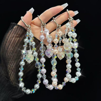 Small Crown Tassel Phone Chain(Grey) - Lanyards & Wrist Straps by buy2fix | Online Shopping UK | buy2fix