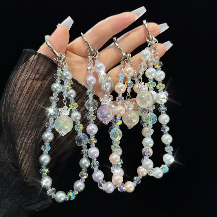 Small Crown Tassel Phone Chain(Purple) - Lanyards & Wrist Straps by buy2fix | Online Shopping UK | buy2fix