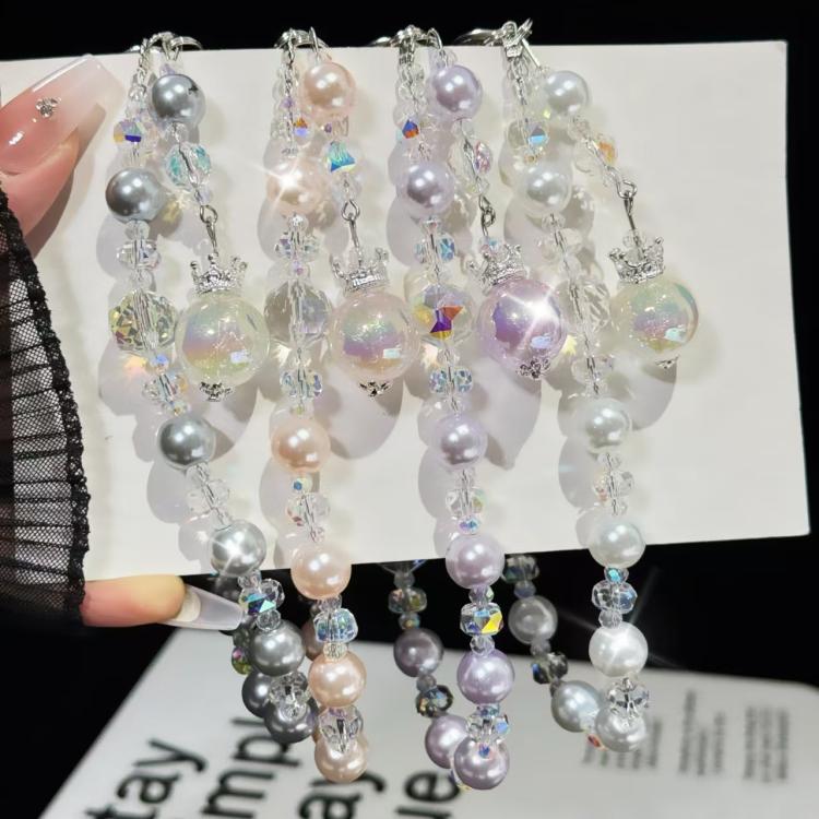 Small Crown Tassel Phone Chain(Pink) - Lanyards & Wrist Straps by buy2fix | Online Shopping UK | buy2fix