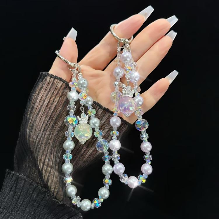 Small Crown Tassel Phone Chain(Grey) - Lanyards & Wrist Straps by buy2fix | Online Shopping UK | buy2fix