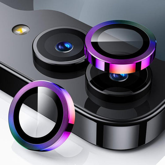 For Samsung Galaxy Z Flip7 ENKAY Hat-Prince 9H Rear Camera Lens Aluminium Alloy Tempered Glass Film(Colorful) - Galaxy Z Flip7 5G Tempered Glass by ENKAY | Online Shopping UK | buy2fix