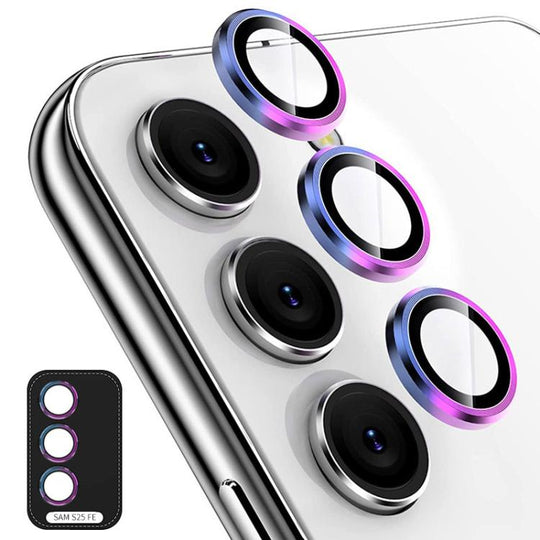 For Galaxy S25 FE 5G ENKAY Hat-Prince 9H Rear Camera Lens Aluminium Alloy Tempered Glass Film(Colorful)