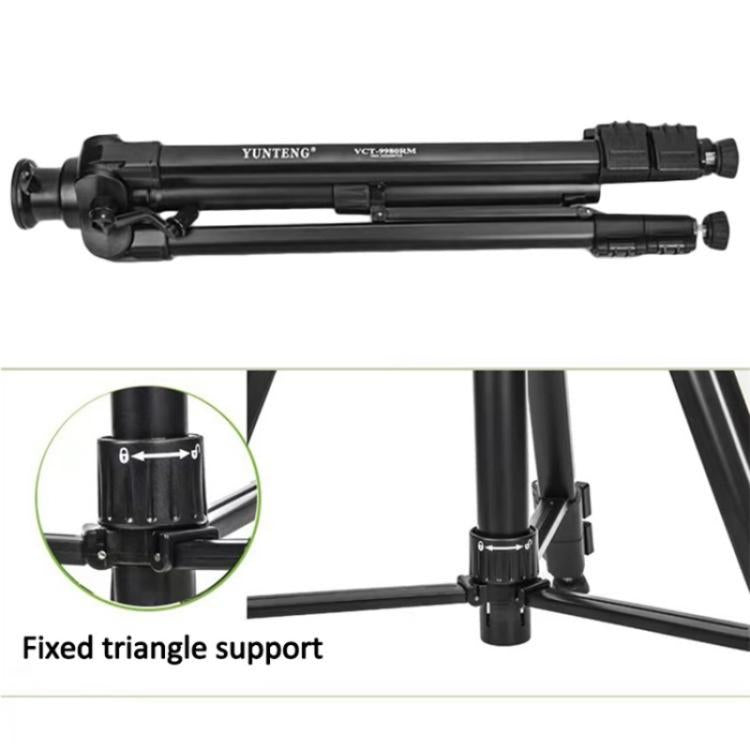 YUNTENG VCT-9980 Camera Tripod Stand Portable Cell Phone Mount Holder with Carrying Bag - Tripods by YUNTENG | Online Shopping UK | buy2fix