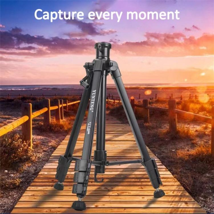 YUNTENG VCT-6680 Travel Tripod Telescopic 152CM Camera Mount Phone Tripod - Tripods by YUNTENG | Online Shopping UK | buy2fix