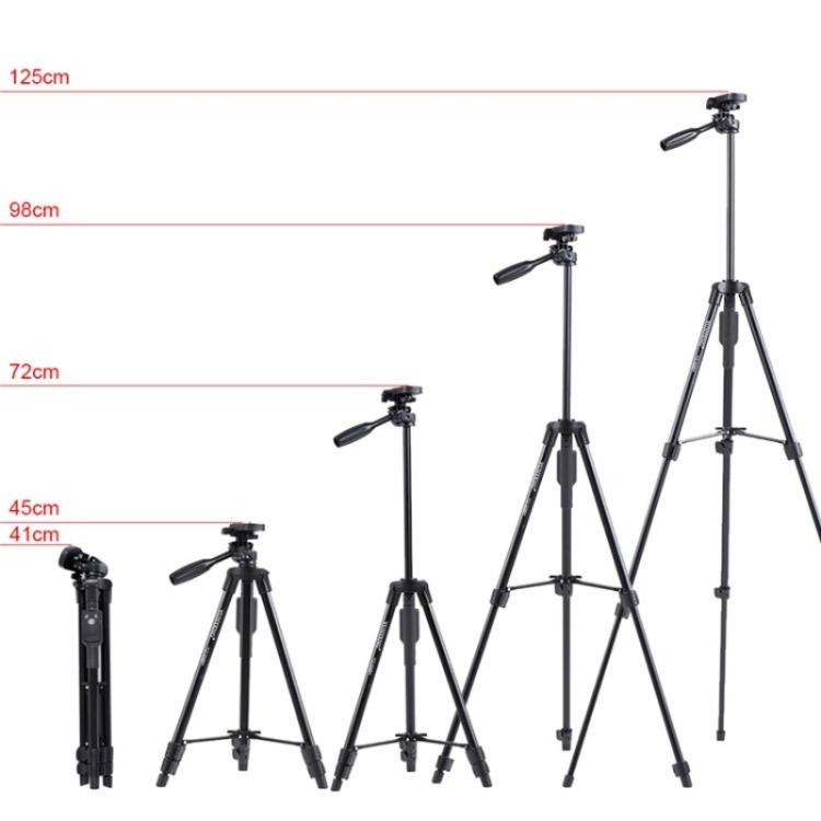 YUNTENG 5208 Professional Tripod Stand with BT Remote For DSLR SLR Camera Phone - Tripods by YUNTENG | Online Shopping UK | buy2fix