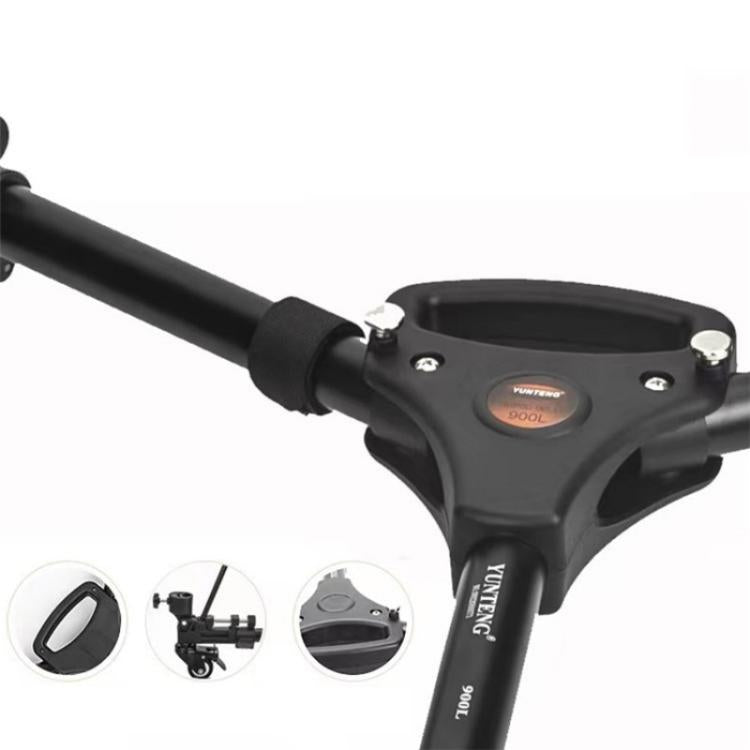 YUNTENG 900L DV Camera Photography Tripod Base Stand Universal Folding 3 Wheels Pulley - Other Accessories by YUNTENG | Online Shopping UK | buy2fix