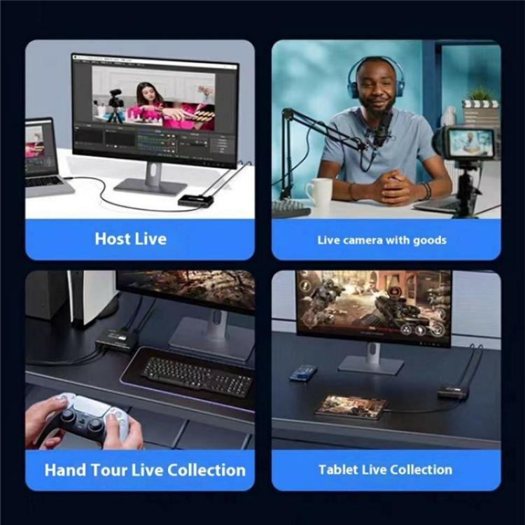 C10 With Mic Input / Audio Output 4K HDMI Video Capture Card Live Streaming USB 3.1 Adapter - Adapter by buy2fix | Online Shopping UK | buy2fix