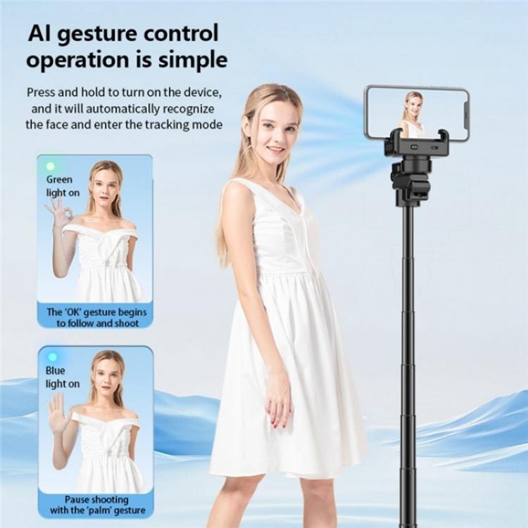 C16 Smart Bluetooth Remote Control Shooting Stand AI Auto-Tracking Selfie Stick - Selfie Sticks by buy2fix | Online Shopping UK | buy2fix