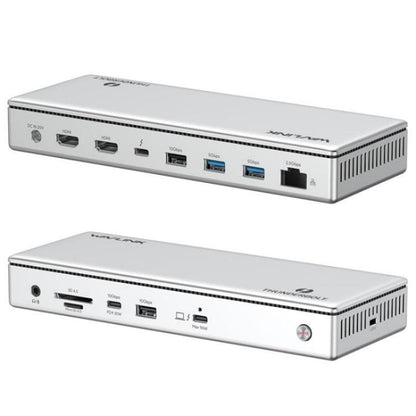 WAVLINK UTD45 96W Charging 8K / 4K Display Thunderbolt 4 Docking Station 13-in-1 Hub(US Plug) - HUB with Lan adapter by WAVLINK | Online Shopping UK | buy2fix