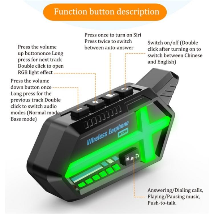 BT26 Outdoors Waterproof 500m Intercom Motorcycle Helmet Bluetooth Headset - Motorcycle Walkie Talkie by buy2fix | Online Shopping UK | buy2fix