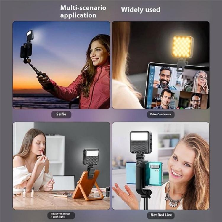 C49 Dual Side Fill Light Mini Portable 3 Color Temperatures Photography Video Light - Selfie Light by buy2fix | Online Shopping UK | buy2fix