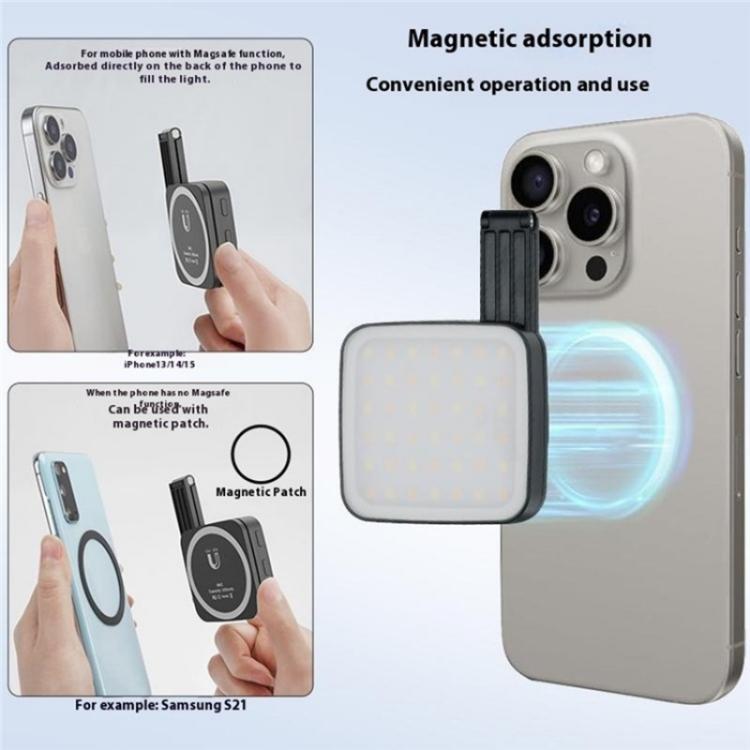M42 Double-Sided Lighting Fill Light MagSafe Magnetic Phone Selfie Beauty Lamp(Black) - Selfie Light by buy2fix | Online Shopping UK | buy2fix