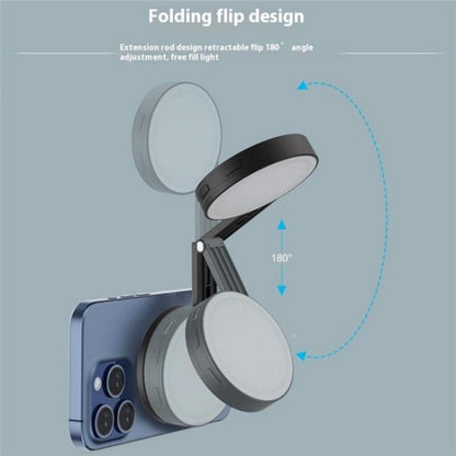 M38 Portable Photography Live MagSafe Magnetic Phone Fill Light(Black) - Selfie Light by buy2fix | Online Shopping UK | buy2fix