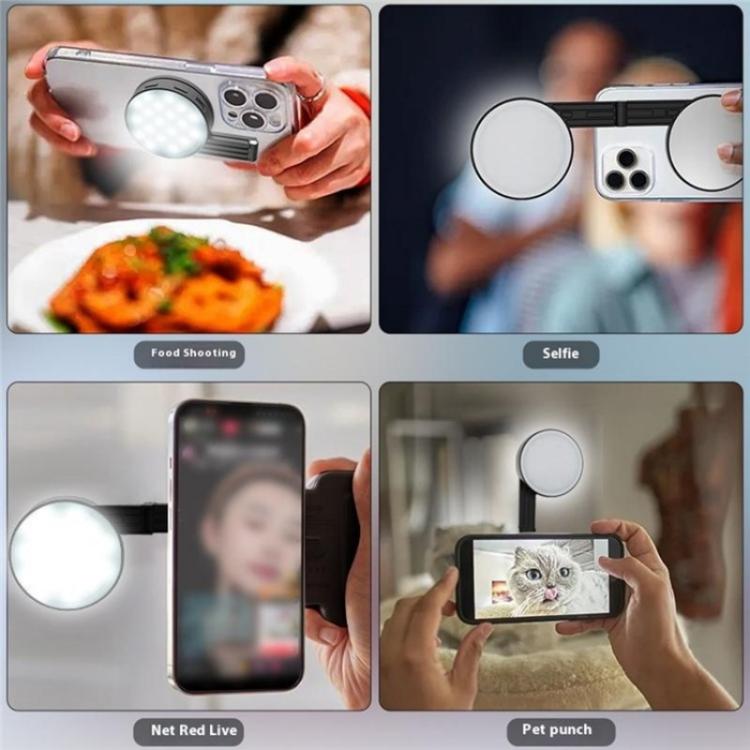 M38 Portable Photography Live MagSafe Magnetic Phone Fill Light(Black) - Selfie Light by buy2fix | Online Shopping UK | buy2fix