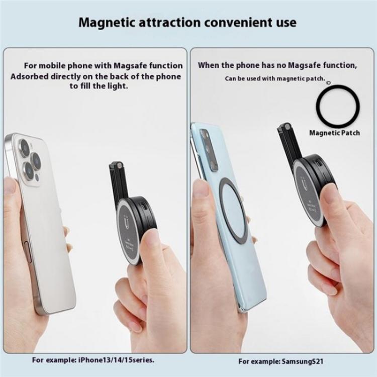 M38 Portable Photography Live MagSafe Magnetic Phone Fill Light(Black) - Selfie Light by buy2fix | Online Shopping UK | buy2fix