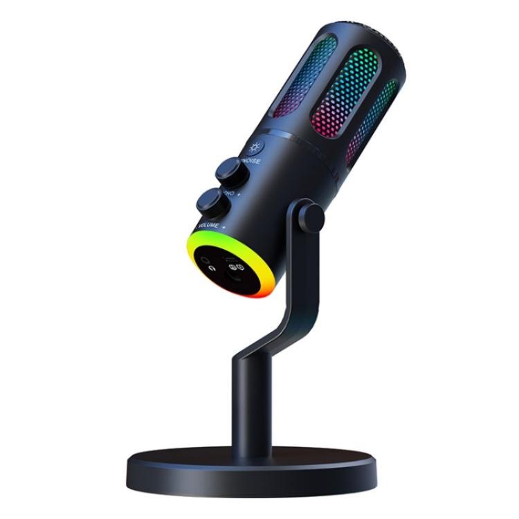 SU8 RGB Light Noise Reduction Desktop Microphone for Live Streaming / Recording / Gaming - Microphone by buy2fix | Online Shopping UK | buy2fix