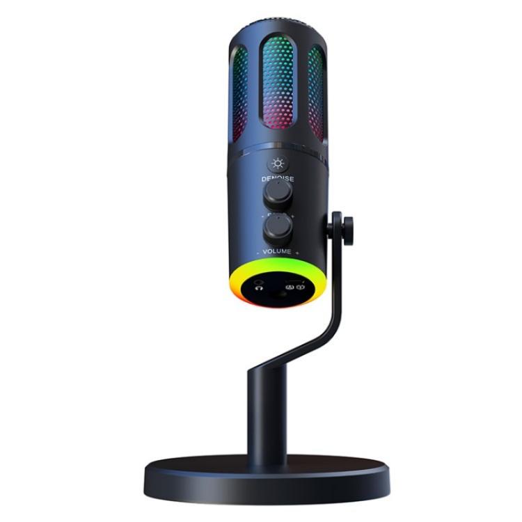 SU8 RGB Light Noise Reduction Desktop Microphone for Live Streaming / Recording / Gaming - Microphone by buy2fix | Online Shopping UK | buy2fix