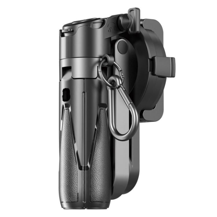 P15-C 2 In 1 Portable Magnetic Tripod Phone Holder Telescopic Selfie Stick with Keyring(Black) - Selfie Sticks by buy2fix | Online Shopping UK | buy2fix