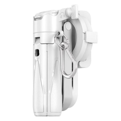 P15-C 2 In 1 Portable Magnetic Tripod Phone Holder Telescopic Selfie Stick with Keyring(White) - Selfie Sticks by buy2fix | Online Shopping UK | buy2fix
