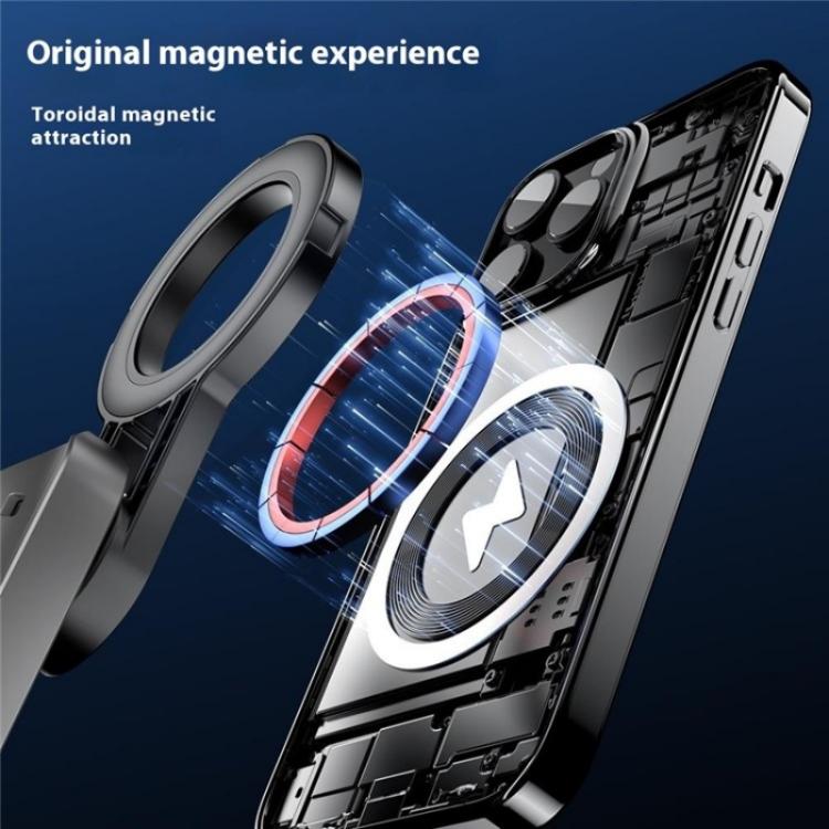 P15-C 2 In 1 Portable Magnetic Tripod Phone Holder Telescopic Selfie Stick with Keyring(White) - Selfie Sticks by buy2fix | Online Shopping UK | buy2fix