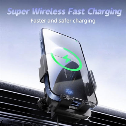 SD05 With Retractable Type-C Cable Car Phone Holder Wireless Charging Mount - Car Charger by buy2fix | Online Shopping UK | buy2fix