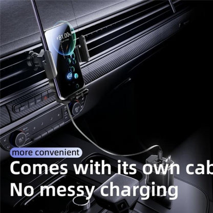 SD06 Car Air Vent Mount Anti Shake Automatic Clamping Wireless Charging Phone Stand - Car Charger by buy2fix | Online Shopping UK | buy2fix