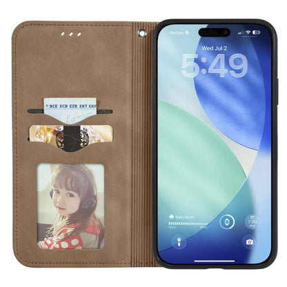 For iPhone Air Retro Skin Feel Magnetic Flip Leather Phone Case(Brown) - iPhone Air Cases by buy2fix | Online Shopping UK | buy2fix