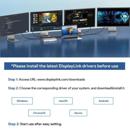 WAVLINK UG69PD12 DisplayLink Docking Station Quad  Monitors For Laptops M1 / M2 / Mac & Windows, Plug:AU Plug -  by WAVLINK | Online Shopping UK | buy2fix