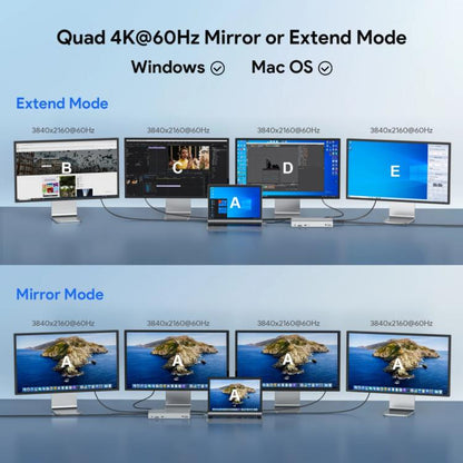 WAVLINK UG69PD12 DisplayLink Docking Station Quad  Monitors For Laptops M1 / M2 / Mac & Windows, Plug:AU Plug -  by WAVLINK | Online Shopping UK | buy2fix