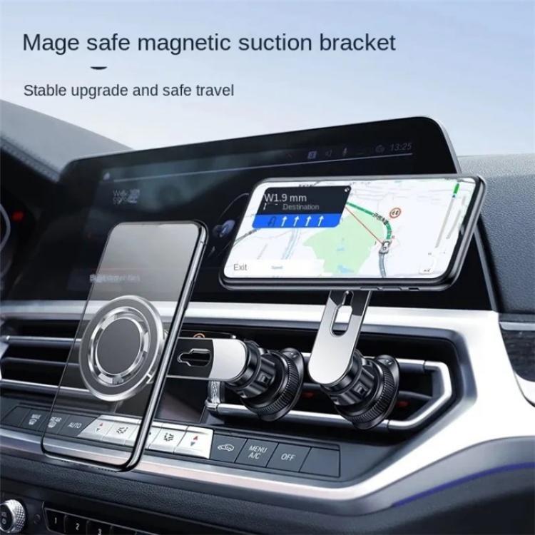 JMARY MH-78 Strong Magnetic Absorption Cell Phone Holder Bracket Car Air Vent Phone Mount - Universal Car Holders by Jmary | Online Shopping UK | buy2fix