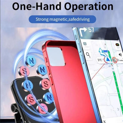 JMARY MH-82 Car Dashboard Zinc Alloy Foldable Magnetic Phone Holder - Universal Car Holders by Jmary | Online Shopping UK | buy2fix