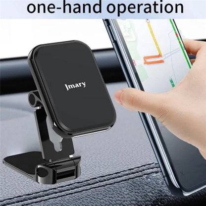JMARY MH-82 Car Dashboard Zinc Alloy Foldable Magnetic Phone Holder - Universal Car Holders by Jmary | Online Shopping UK | buy2fix