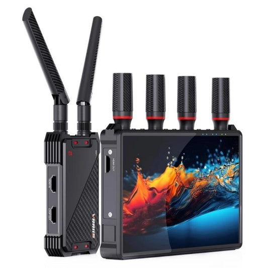 VRRIIS 083H 400M Range 7 Inch LCD Screen HDMI Extender Wireless HDMI Transmitter Receiver, Plug:EU Plug - Adapter by buy2fix | Online Shopping UK | buy2fix