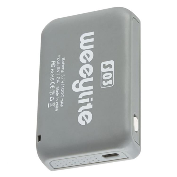 Weeylite S03 Portable RGB Light Video Live Streaming Photography Full Color Fill Light(Grey) - Selfie Light by buy2fix | Online Shopping UK | buy2fix