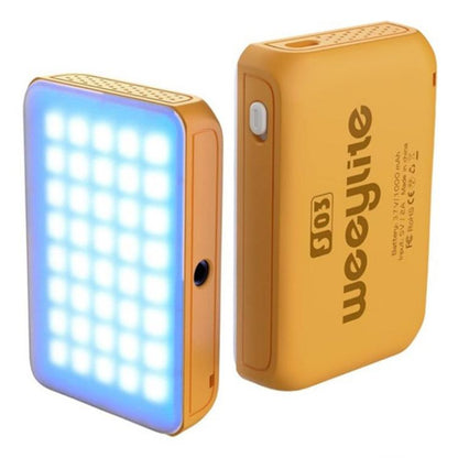 Weeylite S03 Portable RGB Light Video Live Streaming Photography Full Color Fill Light(Yellow) - Selfie Light by buy2fix | Online Shopping UK | buy2fix