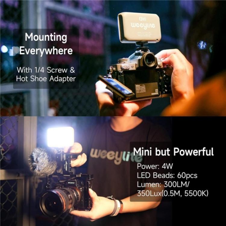 Weeylite S03 Portable RGB Light Video Live Streaming Photography Full Color Fill Light(White) - Selfie Light by buy2fix | Online Shopping UK | buy2fix