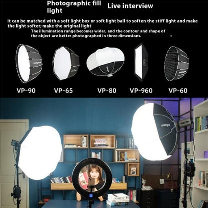 VILTROX Ninja 10 5600K Professional Photography Studio Fill Light 120W LED Video Light(UK Plug) -  by buy2fix | Online Shopping UK | buy2fix