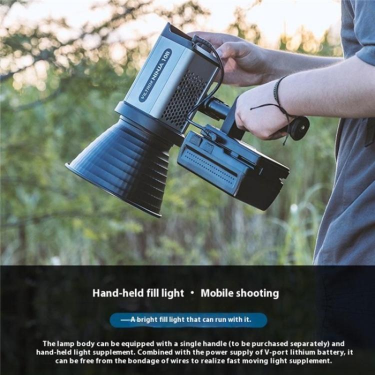 VILTROX Ninja 10B 2800-6800K Photography Studio Streaming Fill Light 120W LED Video Light(EU Plug) -  by buy2fix | Online Shopping UK | buy2fix