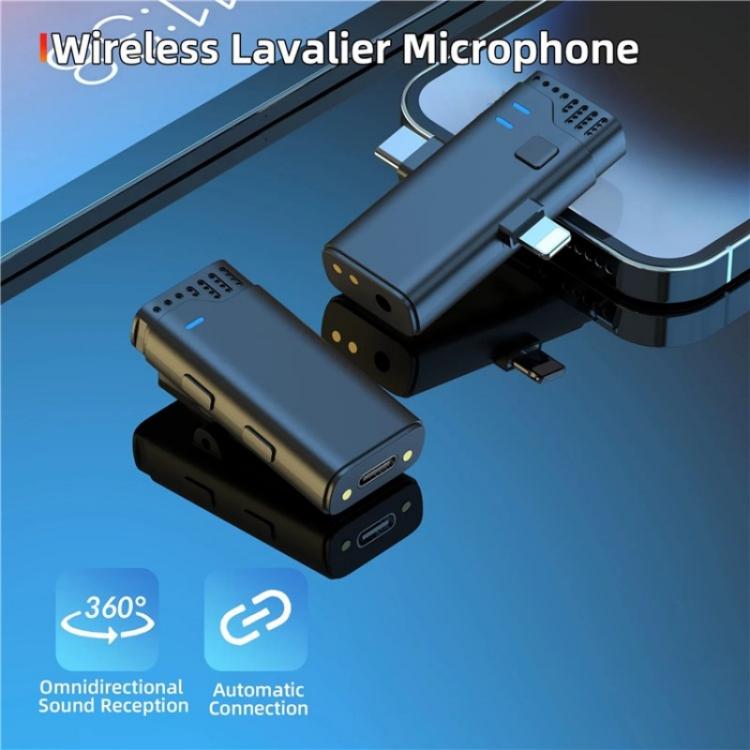 JMARY MW16 3.5mm, Type-C, 8 Pin 3 in 1 2.4G Lavalier Wireless Microphone - Microphone by Jmary | Online Shopping UK | buy2fix