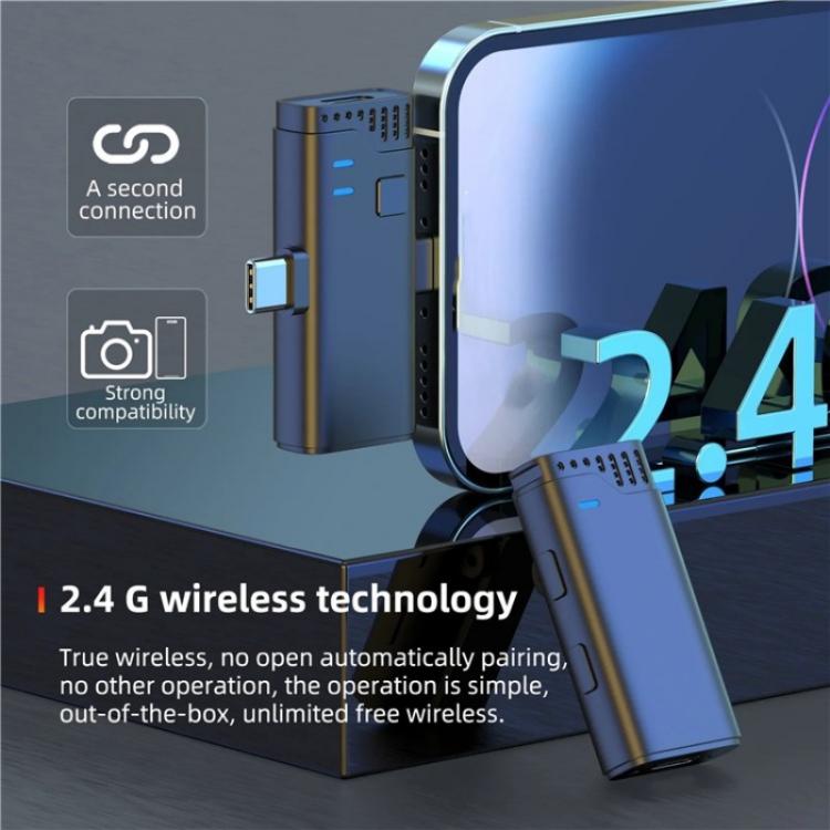 JMARY MW16 3.5mm, Type-C, 8 Pin 3 in 1 2.4G Lavalier Wireless Microphone - Microphone by Jmary | Online Shopping UK | buy2fix