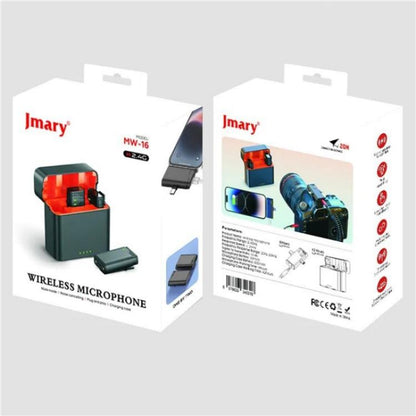 JMARY MW16 3.5mm, Type-C, 8 Pin 3 in 1 2.4G Lavalier Wireless Microphone - Microphone by Jmary | Online Shopping UK | buy2fix