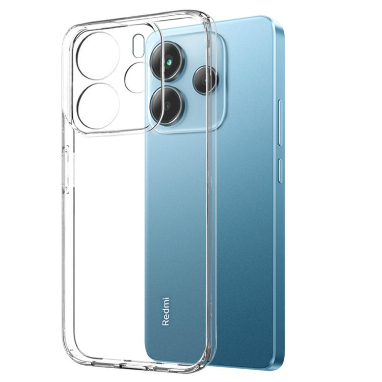 For Xiaomi Redmi Note 14 4G 164.84mm NORTHJO 2 in 1 TPU Phone Case Screen Protector Tempered Glass Film(Clear) - Note 14 Cases by NORTHJO | Online Shopping UK | buy2fix