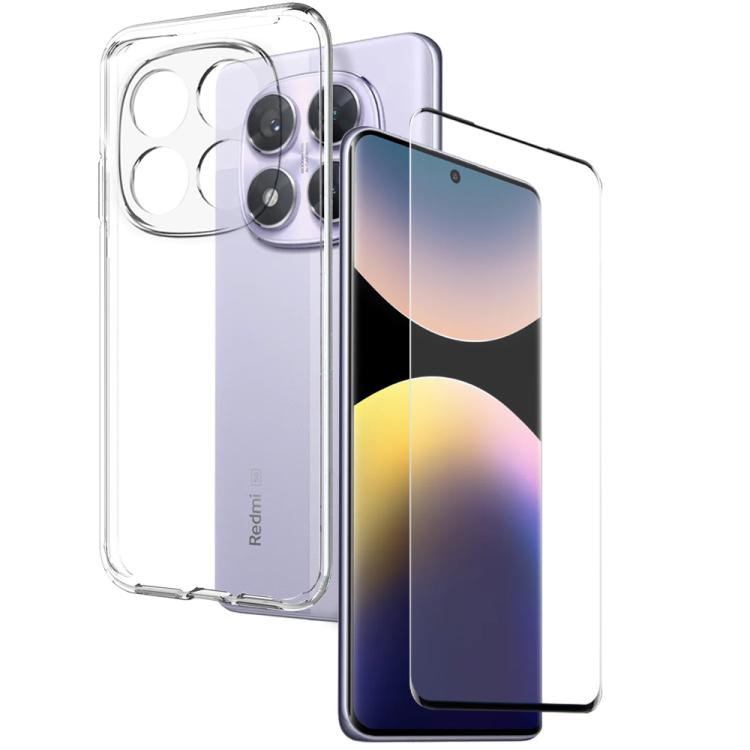 For Xiaomi Redmi Note 14 Pro 5G NORTHJO 2 in 1 TPU Phone Case Screen Protector Tempered Glass Film(Clear) - Note 14 Pro Cases by NORTHJO | Online Shopping UK | buy2fix