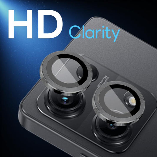 For Xiaomi Redmi Note 14S 4G NORTHJO Camera Lens Protector CD Metal Ring Tempered Glass Film(Black) -  by NORTHJO | Online Shopping UK | buy2fix