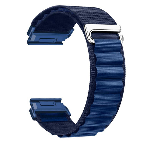 For Gamin 22mm Quick Release Nylon Watch Band(Dark Blue)