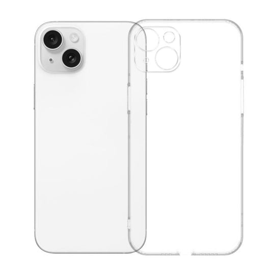 For iPhone 15 Kalebol 1.5mm Thickened Rounded Corner Transparency TPU Phone Case
