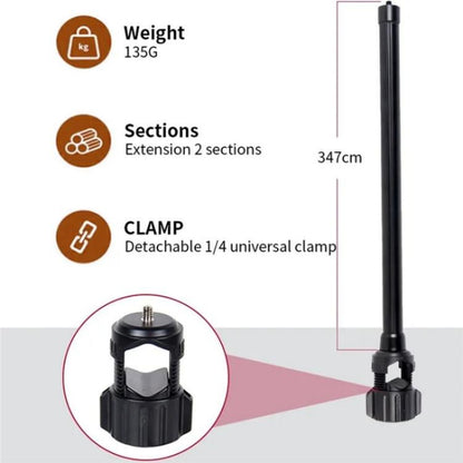 JMARY MT-21 Aluminum Alloy Tripod Extension Rod Desktop Livestream Shooting Arm - Other Accessories by Jmary | Online Shopping UK | buy2fix